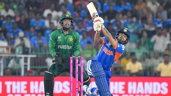 Ishan Kishan of India bats