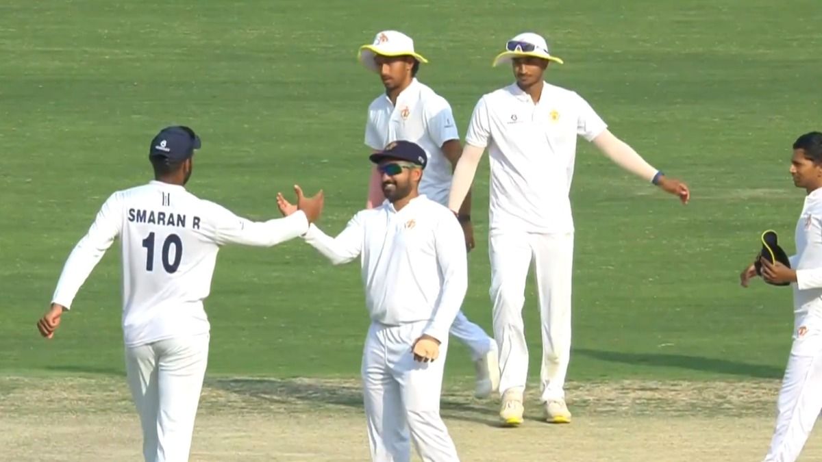 Karnataka players after reaching the final