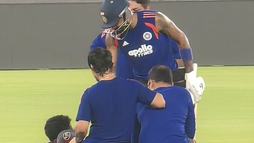  team india players during practice 