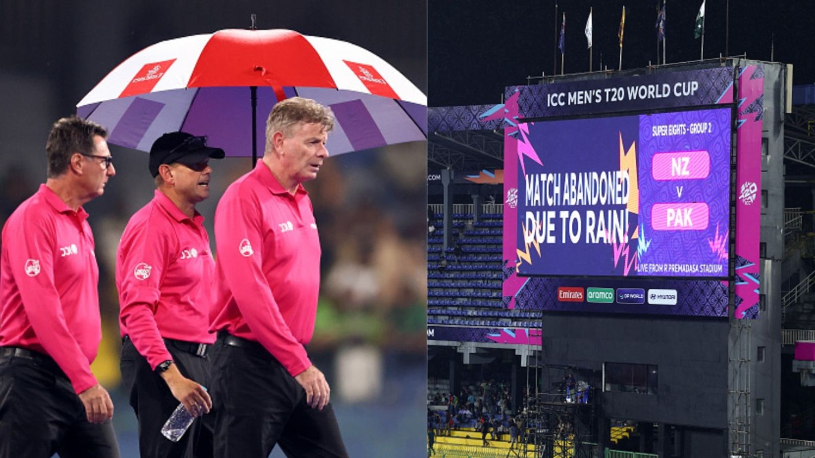 T20 World Cup: सुपर 8 के सभी मैच बारिश से धुले तो सेमीफाइनल में कौन जाएगा, कैसे होगा फैसला टी20 वर्ल्ड कप 2026 का पहला सुपर 8 मैच बारिश के चलते धुल गया. (Photo: Getty)