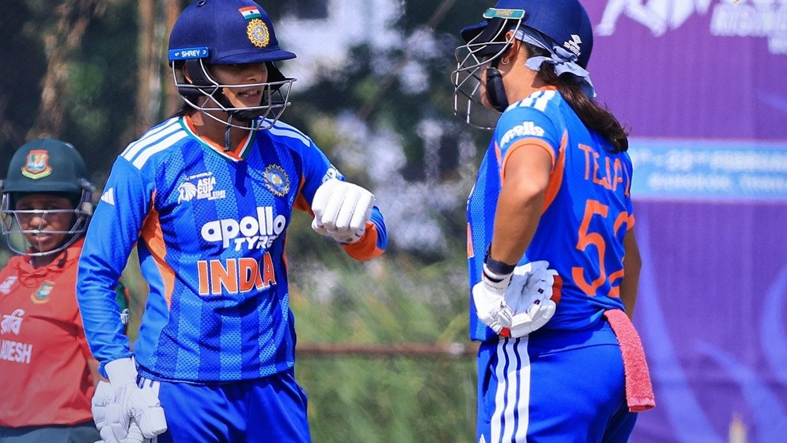 भारत ने फिर तोड़ा बांग्लादेश का सपना, लगातार दूसरी बार जीता Women's Asia Cup Rising Stars का खिताब, फाइनल में 46 रन से मारी बाजी भारत ने फाइनल में बांग्लादेश को हराया. (PC: BCCI)