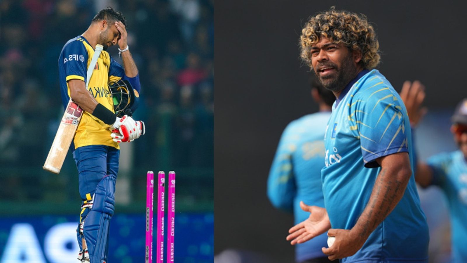 SL vs PAK: श्रीलंकाई कप्तान को मलिंगा ने बुरी तरह डांटा, तूफानी पारी के बाद भी लगाई झाड़, जानिए क्यों दासुन शनाका और लसित मलिंगा (Photo: Getty)