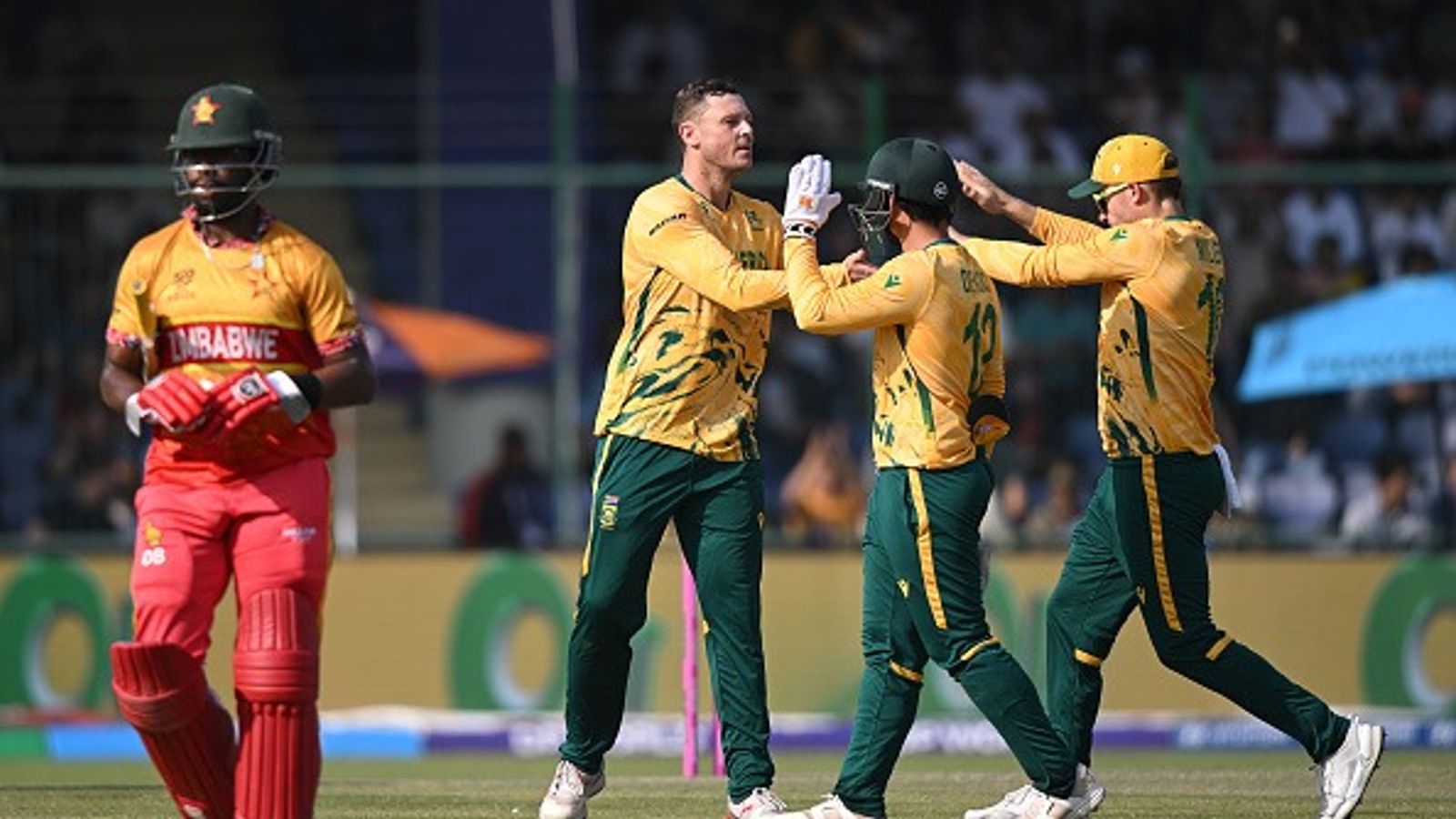 SA vs ZIM : साउथ अफ्रीका ने जिम्बाब्वे को 5 विकेट से रौंदा, जानें अब सेमीफाइनल में किससे होगा सामना ? जिम्बाब्वे के सामने साउथ अफ्रीका के खिलाड़ी