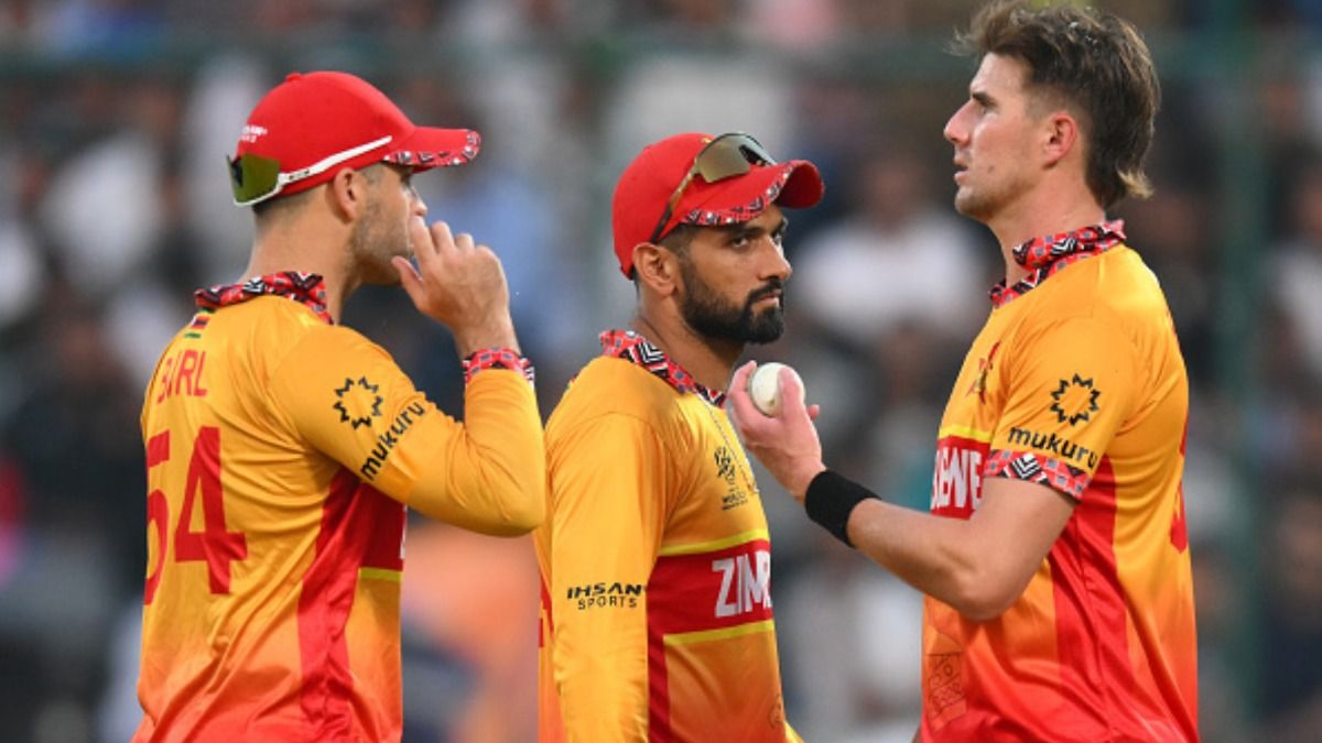 जिम्बाब्वे टी20 वर्ल्ड कप 2026 के सुपर 8 से बाहर हो गया. (Photo:Getty)