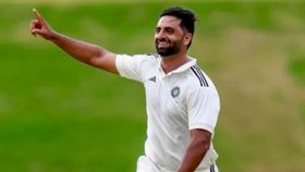 Auqib nabi during ranji for jammu Auqib nabi during ranji for jammu