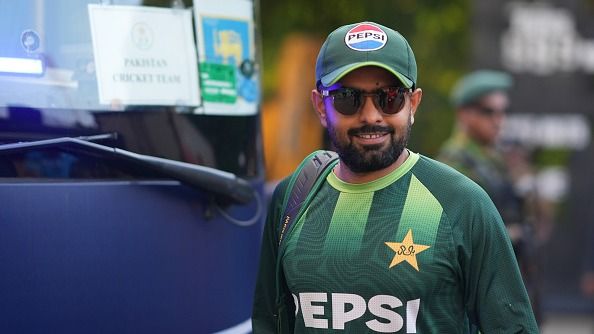 Babar Azam of Pakistan arrives Babar Azam of Pakistan arrives