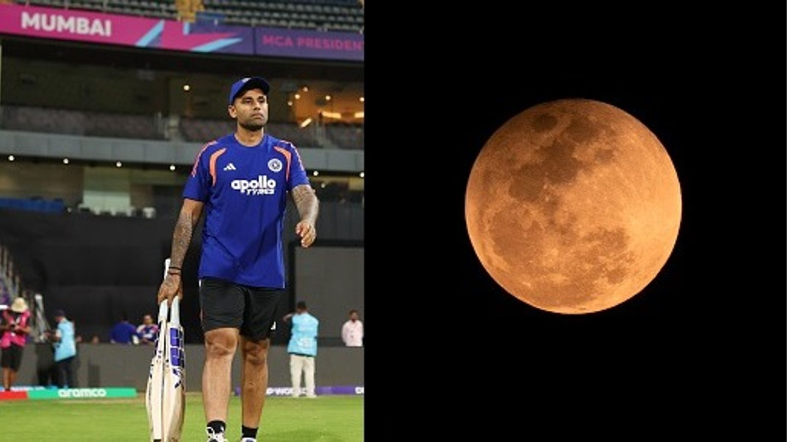 T20 World Cup Semi final: टीम इंडिया ने चंद्र ग्रहण के कारण बदला ट्रेनिंग का समय, सेमीफाइनल से पहले बुरी किस्मत से बचने के लिए उठाया कदम चंद्र ग्रहण के कारण टीम इंडिया ने अपने ट्रेनिंग सेशन के समय को बदल दिया. (PC: Getty)