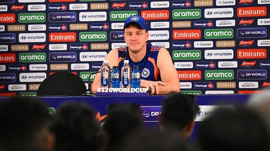 Bowling coach of India, Morne Morkel speaks at a press conference