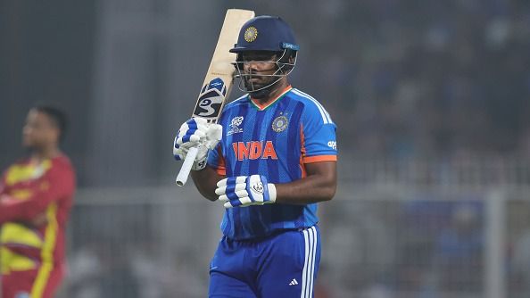 Sanju Samson of India participates in the ICC Men's T20 World Cup India & Sri Lanka 2026 Super 8 - match 12 between India and West Indies at Eden Gardens in Kolkata, India, on March 1, 2026. 
