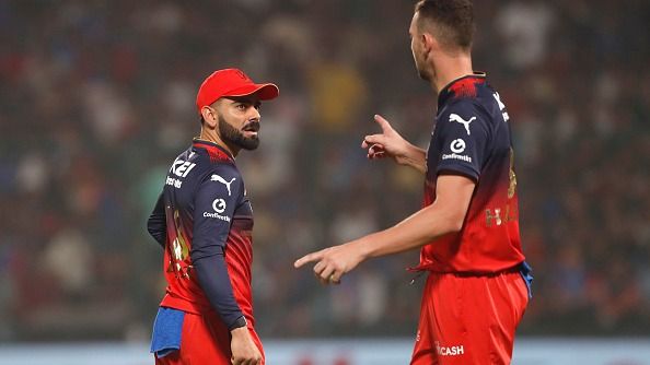 Virat Kohli and Josh Hazlewood