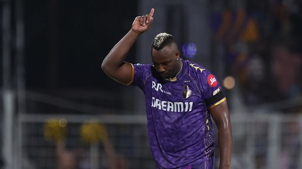 Andre Russell of Kolkata Knight Riders 