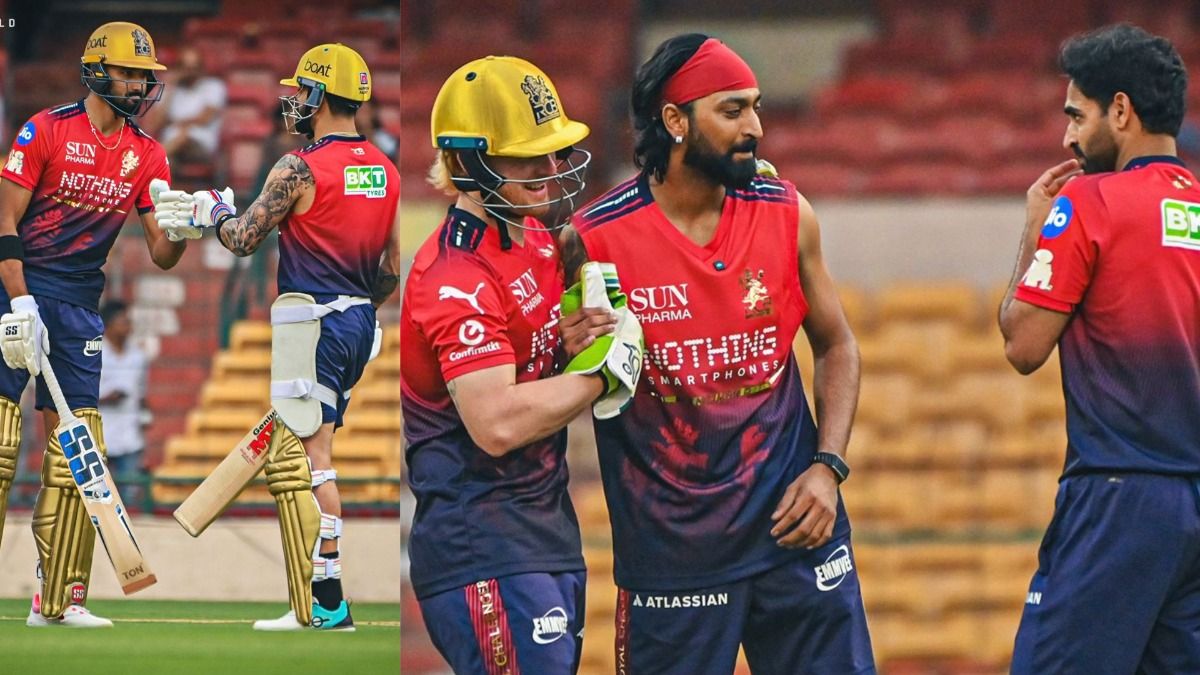 आरसीबी के पहले वॉर्म अप में काफी रन बने. (Photo: RCB)