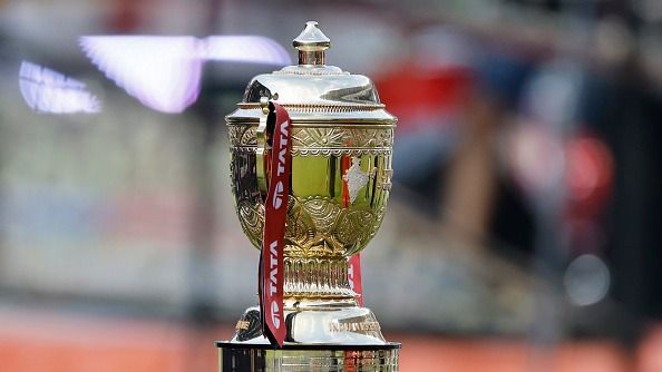 IPL trophy prior to the 2025 IPL Final match between Royal Challengers Bengaluru and Punjab Kings