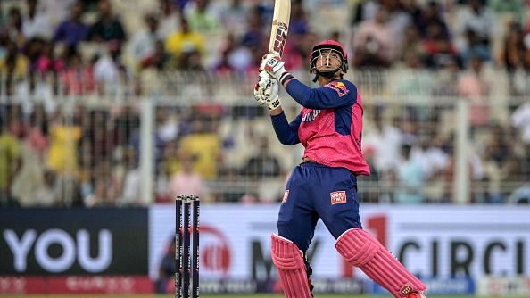 मैच के दौरान शॉट खेलते वैभव सूर्यवंशी (photo: getty)