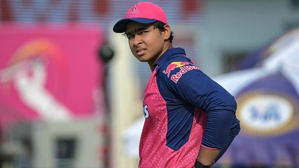 Rajasthan Royals' batting prodigy Vaibhav Sooryavanshi in this frame. (Getty)
