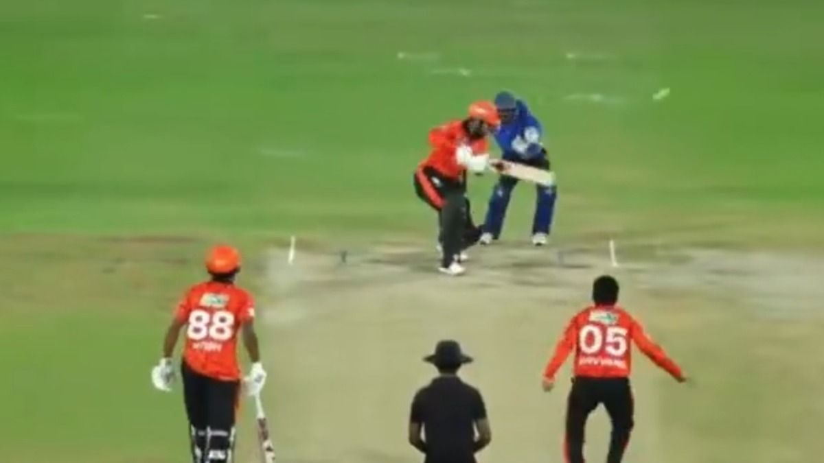 Shivang during an SRH intra-squad match