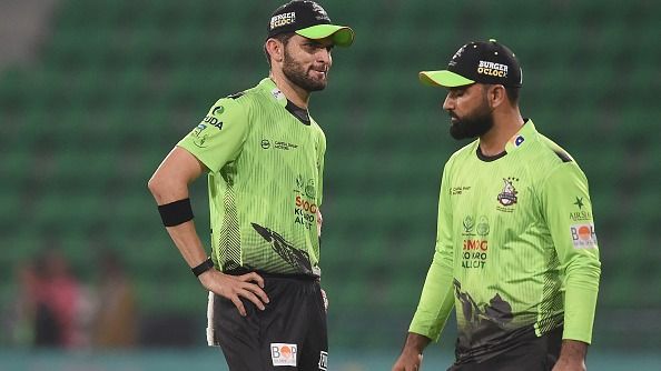 Shaheen Shah Afridi (L)  and Fakhar Zaman (R)