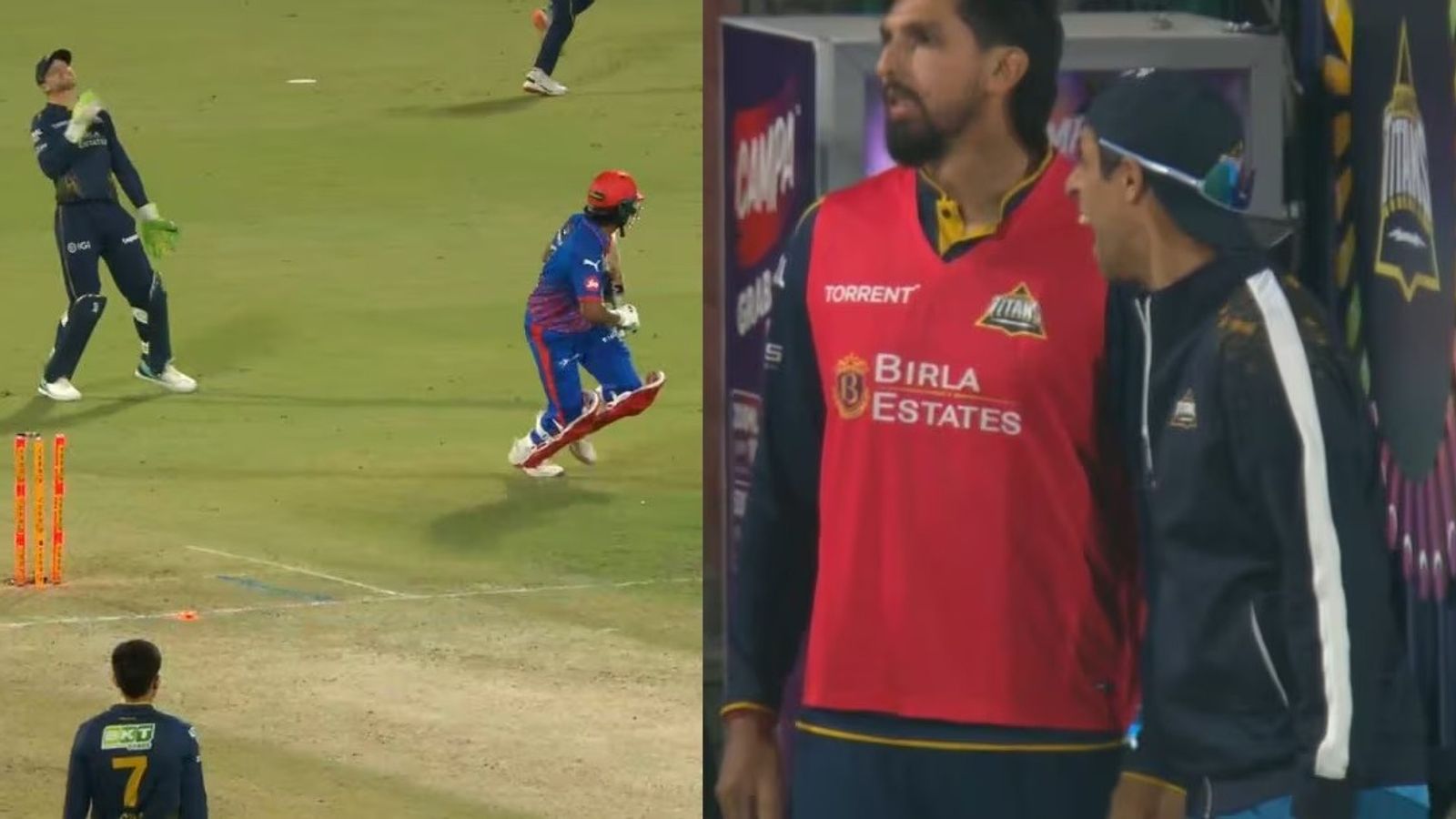 IPL 2026: एक गेंद पर पांच रन, शुभमन गिल के ओवर थ्रो पर भड़के आशीष नेहरा, लाइव मैच में दी गाली, Video आशीष नेहरा शुभमन गिल की एक गलती पर भड़क गए. (PC: X)