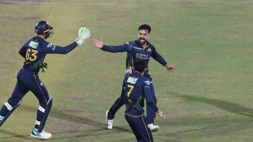 Rashid khan during gt vs dc