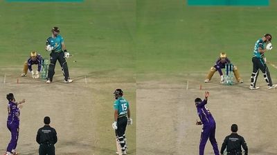 PSL में फिर नया ड्रामा, पाक स्पिनर उस्मान तारिक के एक्शन पर बिफरे डेरिल मिचेल, दो बार क्रीज छोड़कर गए, Video SportsTak Hindi