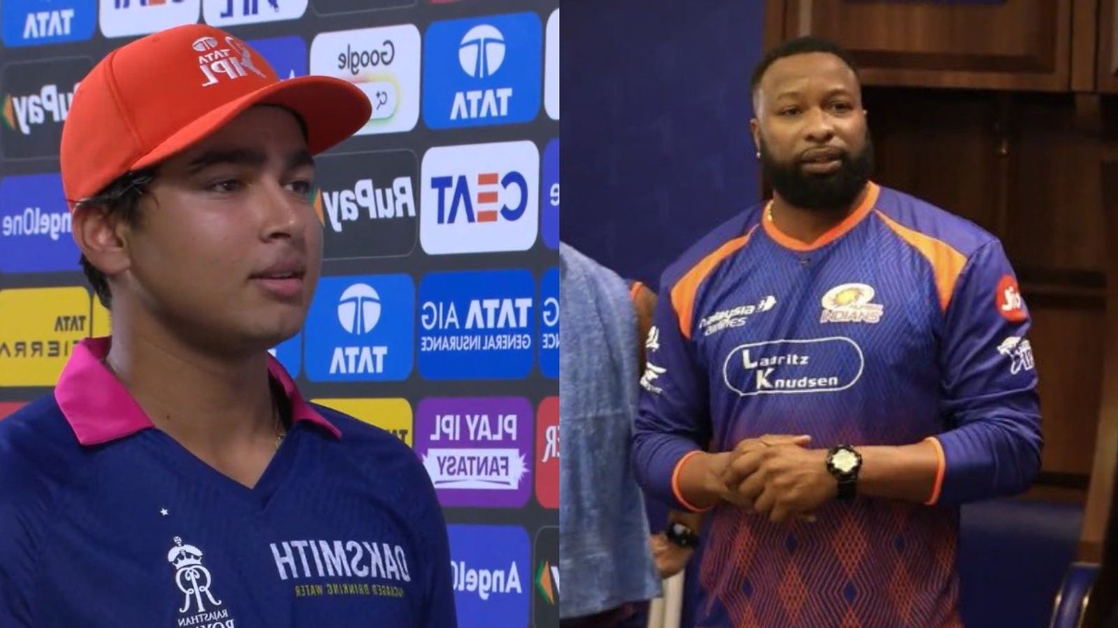 वैभव सूर्यवंशी के बारे में काइरन पोलार्ड ने दी चेतावनी, बोले- एक बात मैं हमेशा कहता हूं कि... वैभव सूर्यवंशी और काइरन पोलार्ड.