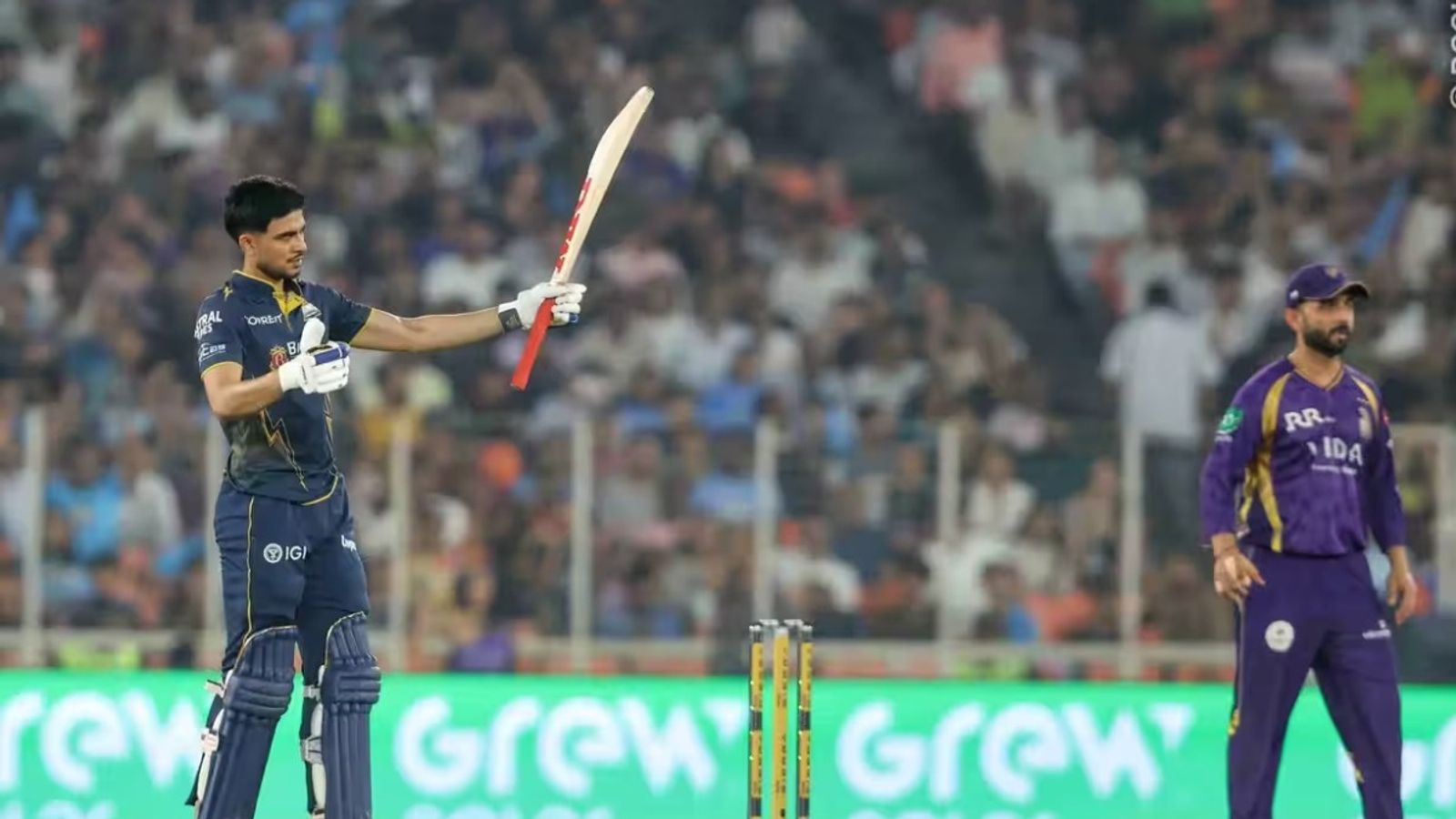 GT vs KKR : 25.20 करोड़ के ग्रीन पर भारी पड़े गिल, 5वीं हार से KKR के लिए सीजन लगभग समाप्त फिफ्टी जड़ने के बाद शुभमन गिल