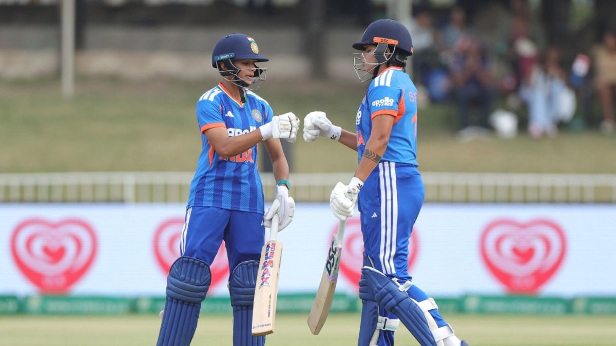 Shafali Verma during the match