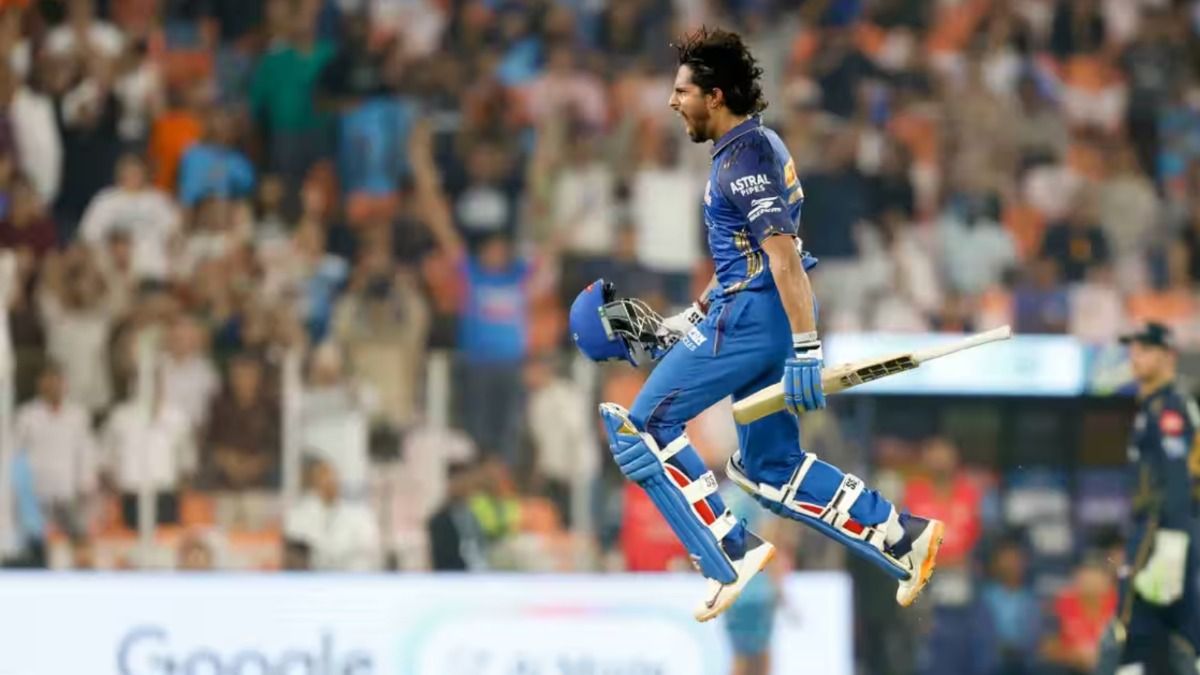 तिलक वर्मा का पहला आईपीएल शतक गुजरात टाइटंस के सामने आया. (Photo: IPL)