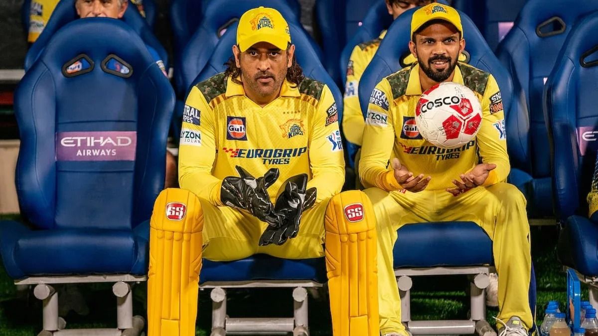 एमएस धोनी और ऋतुराज गायकवाड़. (Photo: BCCI)