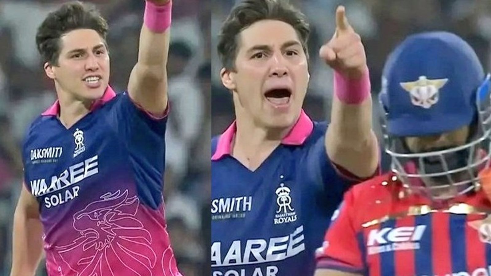 राजस्थान रॉयल्स के स्टार खिलाड़ी को ऋषभ पंत को इशारा करना भारी पड़ा, BCCI ने जीत के बाद दी सजा नांद्रे बर्गर पर मैच फीस का 10 प्रतिशत जुर्माना लगाया गया. (PC: X)