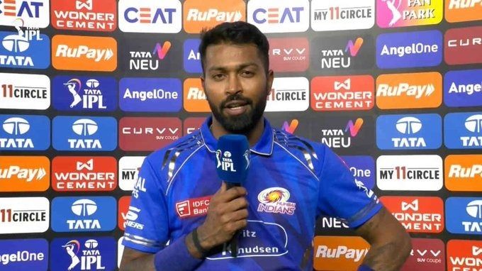 Hardik Pandya after Mumbai's defeat