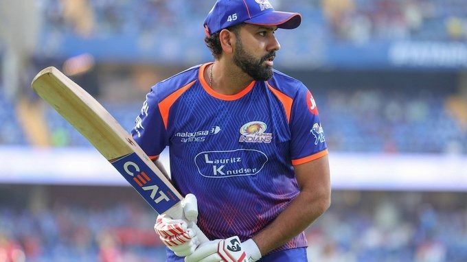 Former MI captain Rohit Sharma in frame. (Screenshot)