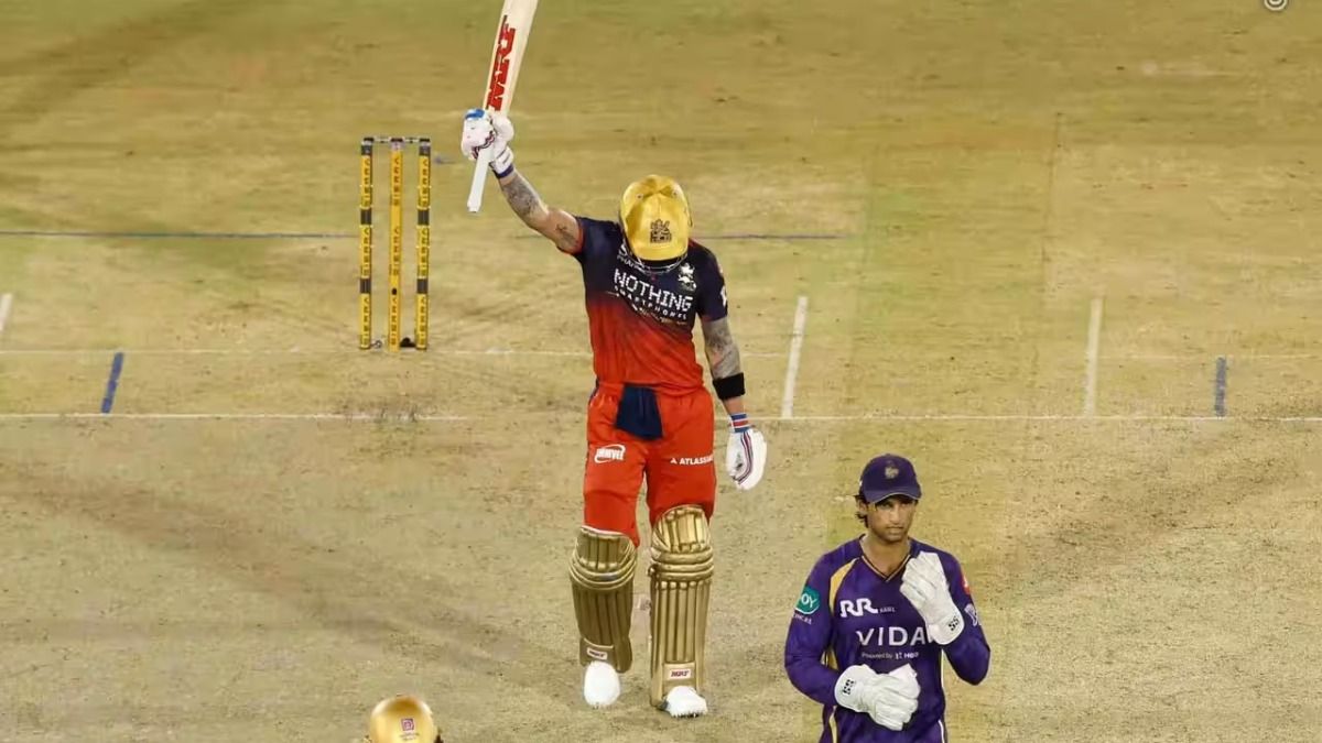 Virat Kohli after scoring a century