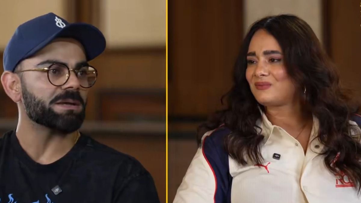 Virat Kohli during the RCB podcast