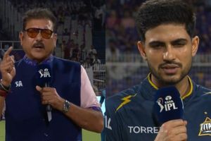 IPL 2026: KKR vs GT मैच में रवि शास्त्री ये क्या कर बैठे? ऑन एयर कर दी बड़ी गलती SportsTak Hindi