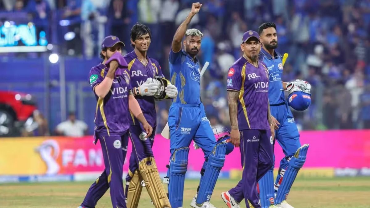  कोलकाता नाइट राइडर्स और मुंबई इंडियंस के बीच मुकाबला. (PC: IPL)