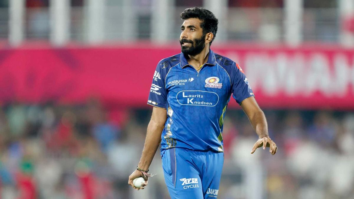 Mumbai Indians' superstar pacer Jasprit Bumrah in this frame. (X)