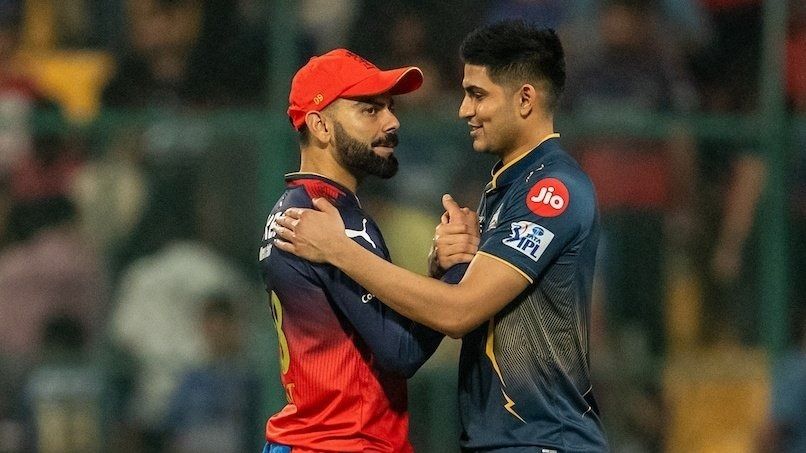 Virat Kohli with Shubman Gill