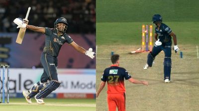 RCB vs GT मैच में साई सुदर्शन हिट विकेट आउट थे या नॉटआउट, क्या कहते हैं नियम SportsTak Hindi