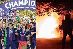 PSG के चैंपियंस लीग जीतने के बाद जल उठा पेरिस, धुआं-धुआं हुआ पूरा शहर, फैंस और पुलिस के बीच झड़प,Video SportsTak Hindi