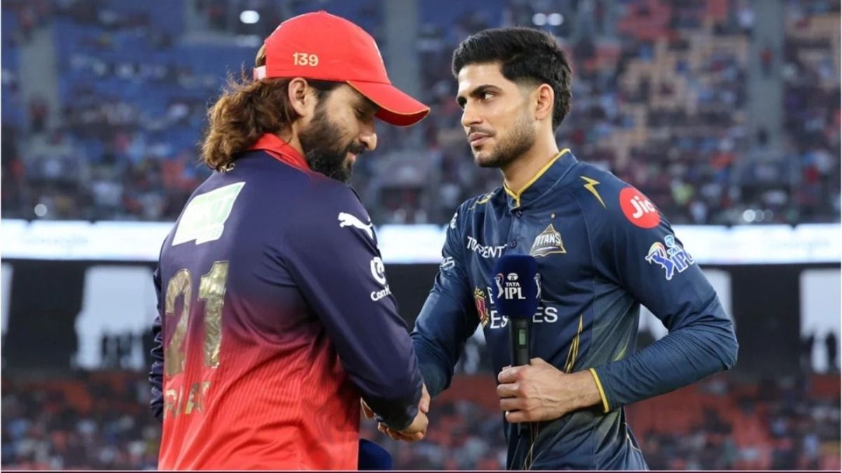 RCB's Rajat Patidar (L) and GT's Shubman Gill in frame. (X)
