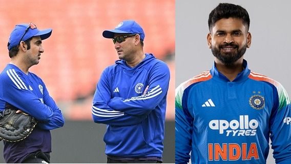 coach Gautam Gambhir (L) and BCCI selection committee chairman Ajit Agarkar