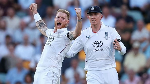 Ben Stokes with Zak Crawley