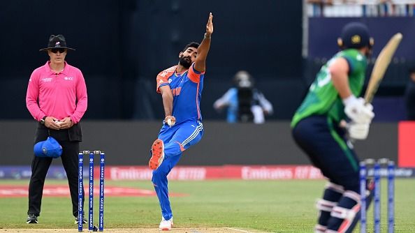 Jasprit Bumrah bowling against Ireland