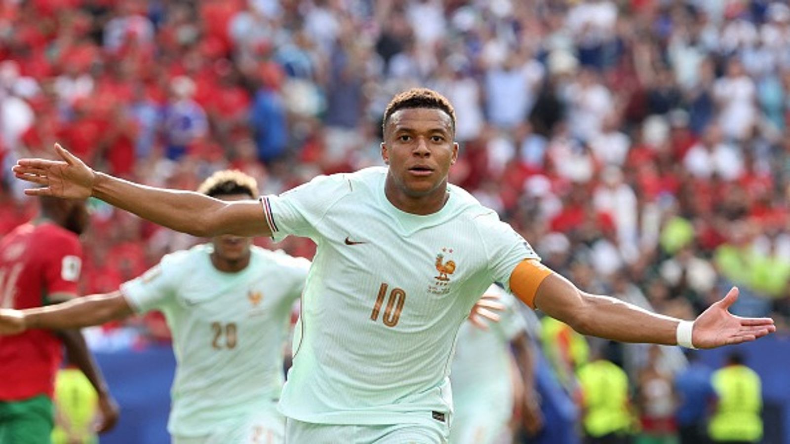 FIFA World Cup 2026: एम्बाप्पे के जादू और डेम्बेले की फिनिशिंग ने फ्रांस को एक फिर सेमीफाइनल में पहुंचाया, मोरक्को का सफर खत्म फ्रांस के लिए एम्बाप्पे और डेम्बेले ने गोल किए. (PC: Getty)