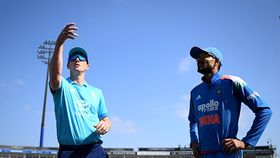 England captain Harry Brook tosses the coin alongside India captain Shubman Gill England captain Harry Brook tosses the coin alongside India captain Shubman Gill