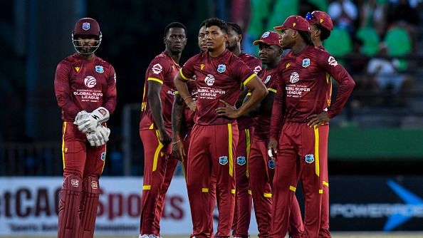West Indies players Shai Hope (left) West Indies players Shai Hope (left)