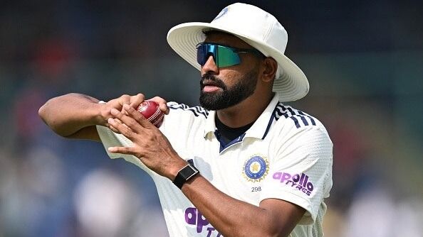 India's ace pacer Mohammed Siraj in this frame