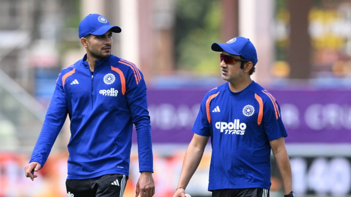 Shubman Gill and Gautam Gambhir in this frame. (Getty)