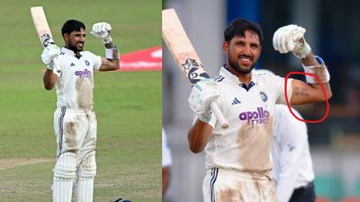ध्रुव जुरेल ने 7वें नंबर पर जड़ा ऐतिहासिक टेस्ट शतक, फिर दिखाया 'जय जवान, जय किसान' का टैटू dhruv jurel hundred